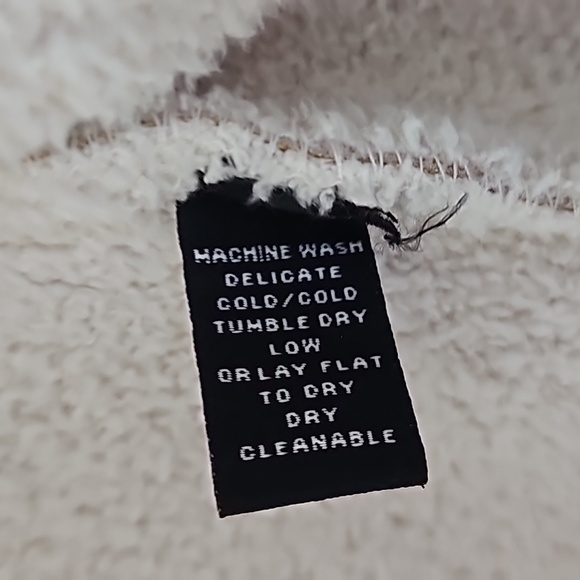 Faux Suede Faux Fur lined button-up coat - Picture 3 of 4